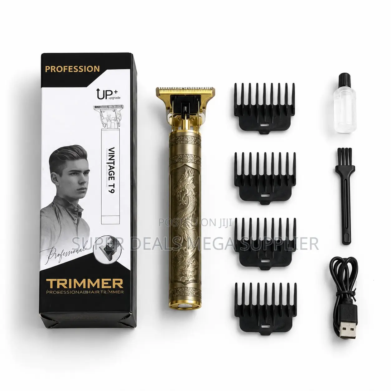 Powerful Cutting Motor Vintage T9 Hair Clipper Shaving Machine