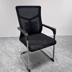 Ergonomic Chrome Base Visitors Chair.