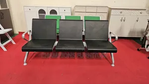 Black Heavyduty Commercial Reception Bench