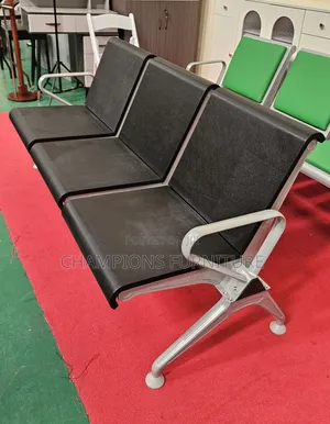 Black Heavyduty Commercial Reception Bench