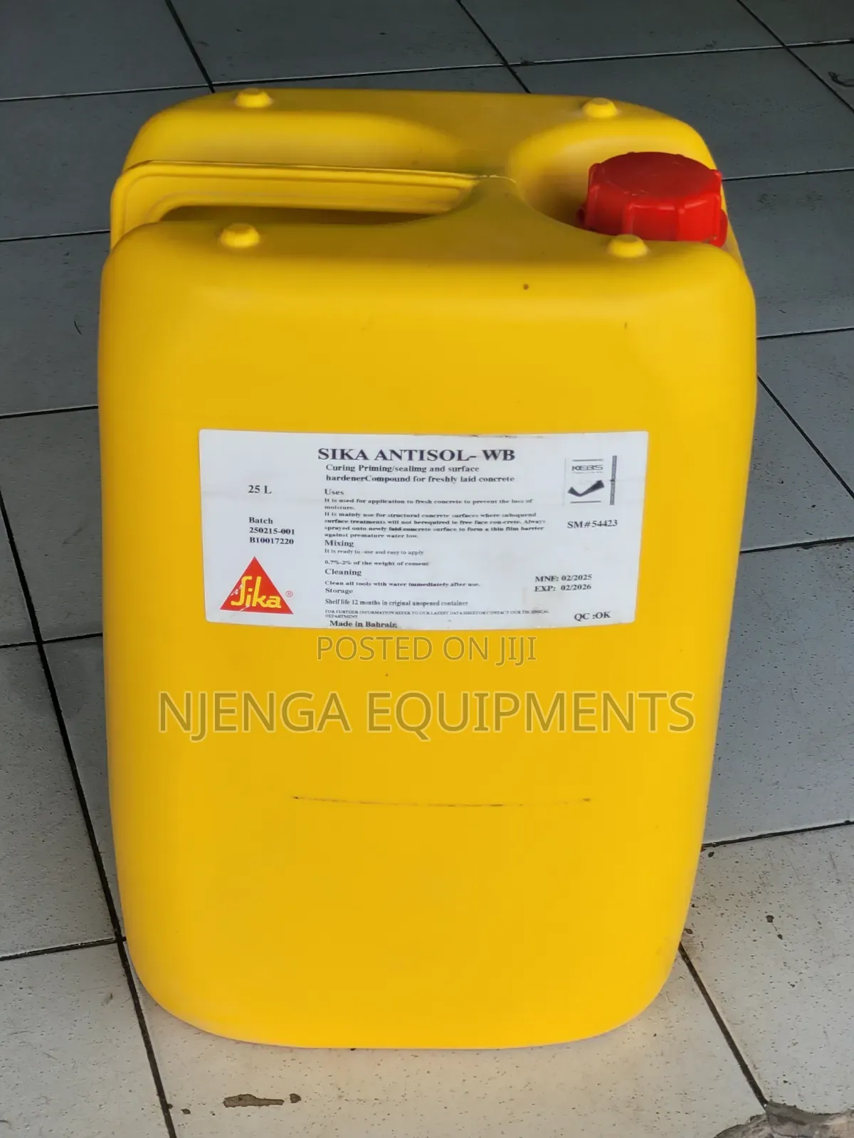 Sika Antisol WB 25L Concrete Curing Agent