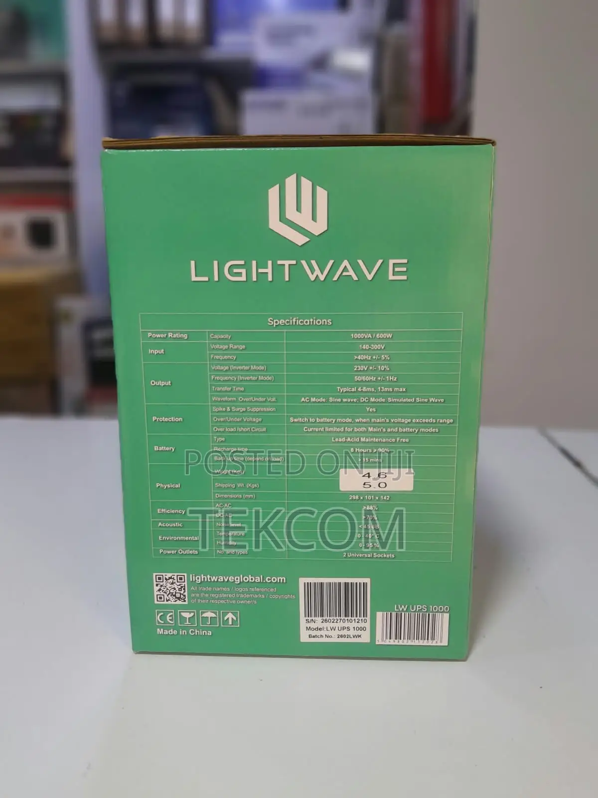 Lightwave 1000va Ups-1kva 1000va