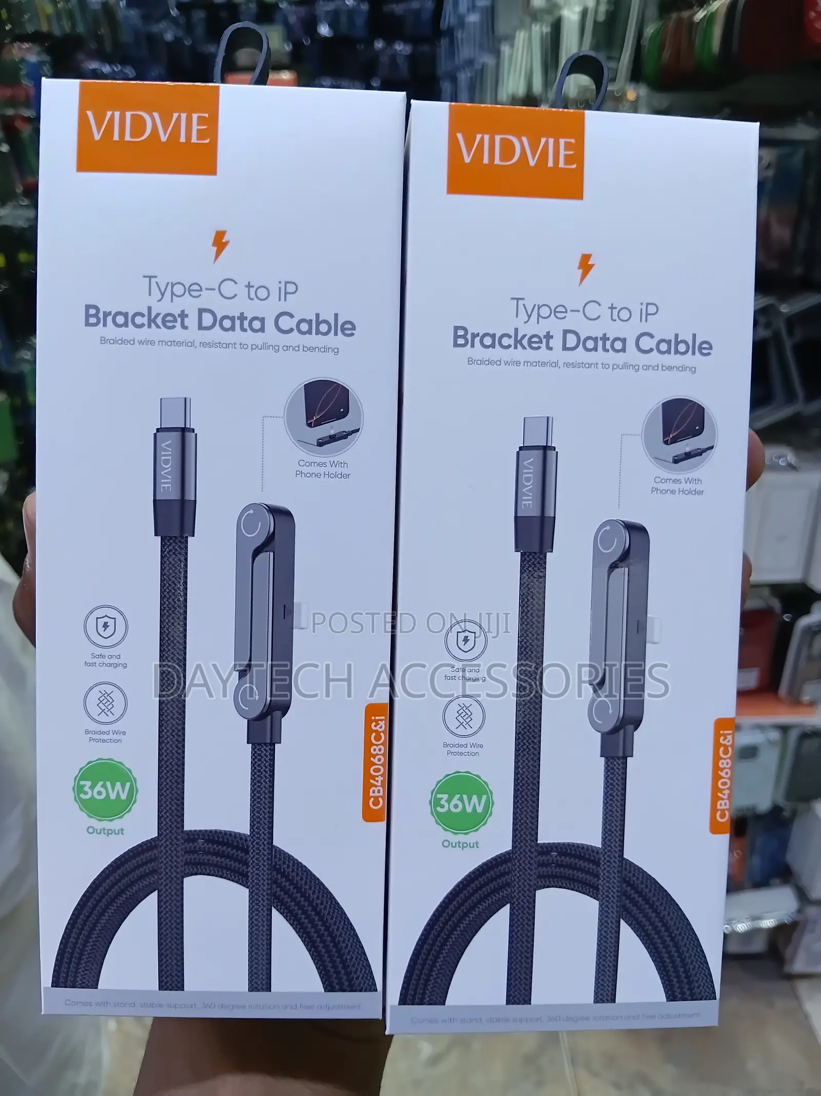 Vidvie Type-C to Lightning (iP) Bracket Data Cable (Model CB4068C&i)