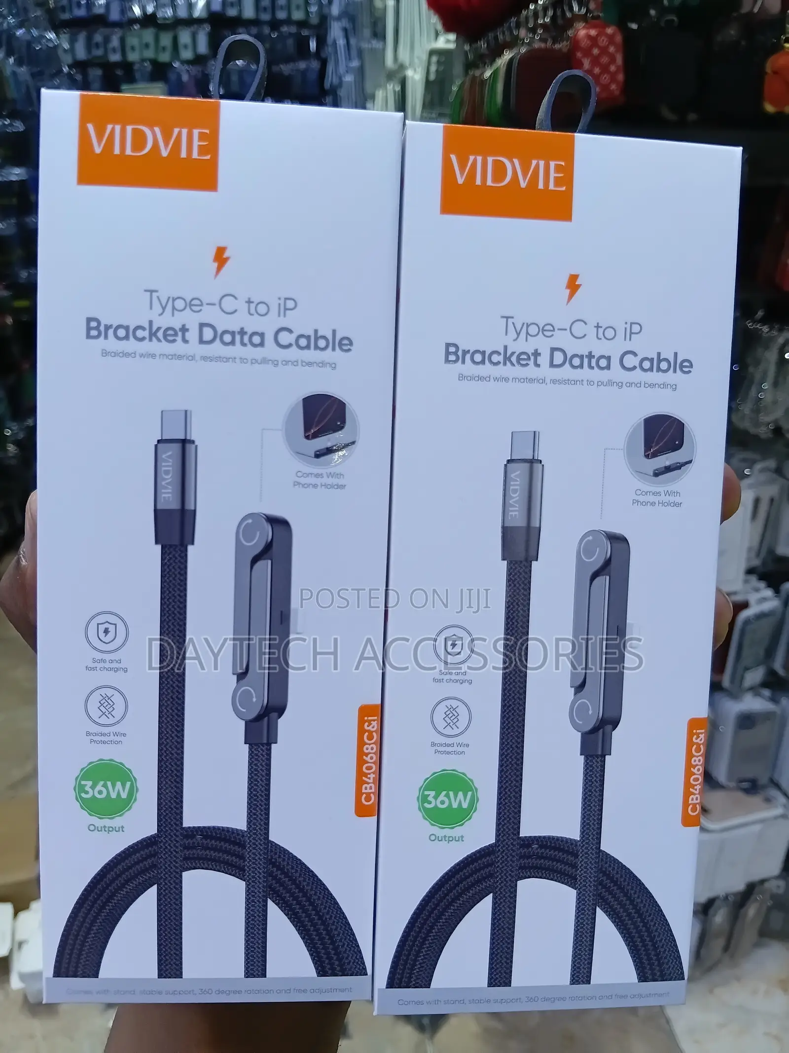 Vidvie Type-C to Lightning (iP) Bracket Data Cable (Model CB4068C&i)