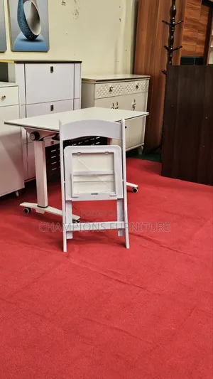 Classic White Padded Folding Chair