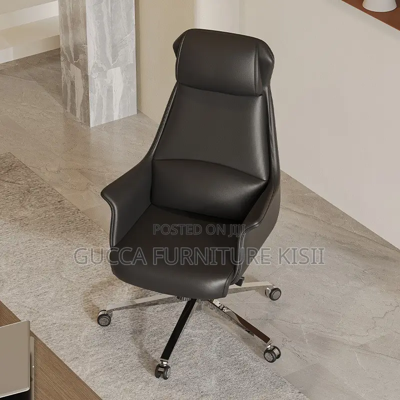 Office Chair; High Back Leather Executive Office Chair