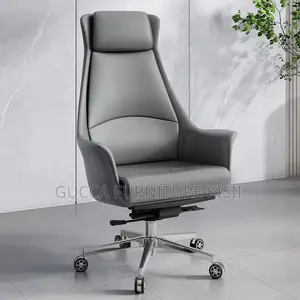 Office Chair; High Back Leather Executive Office Chair