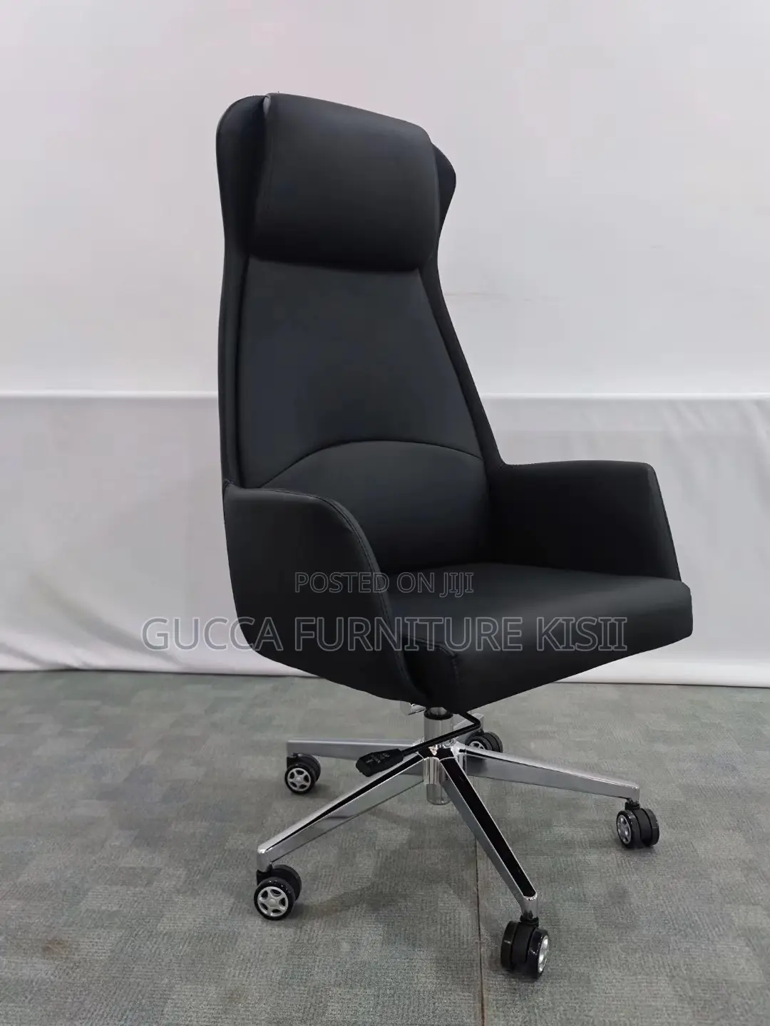 Office Chair; High Back Leather Executive Office Chair