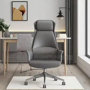 Office Chair; High Back Leather Executive Office Chair