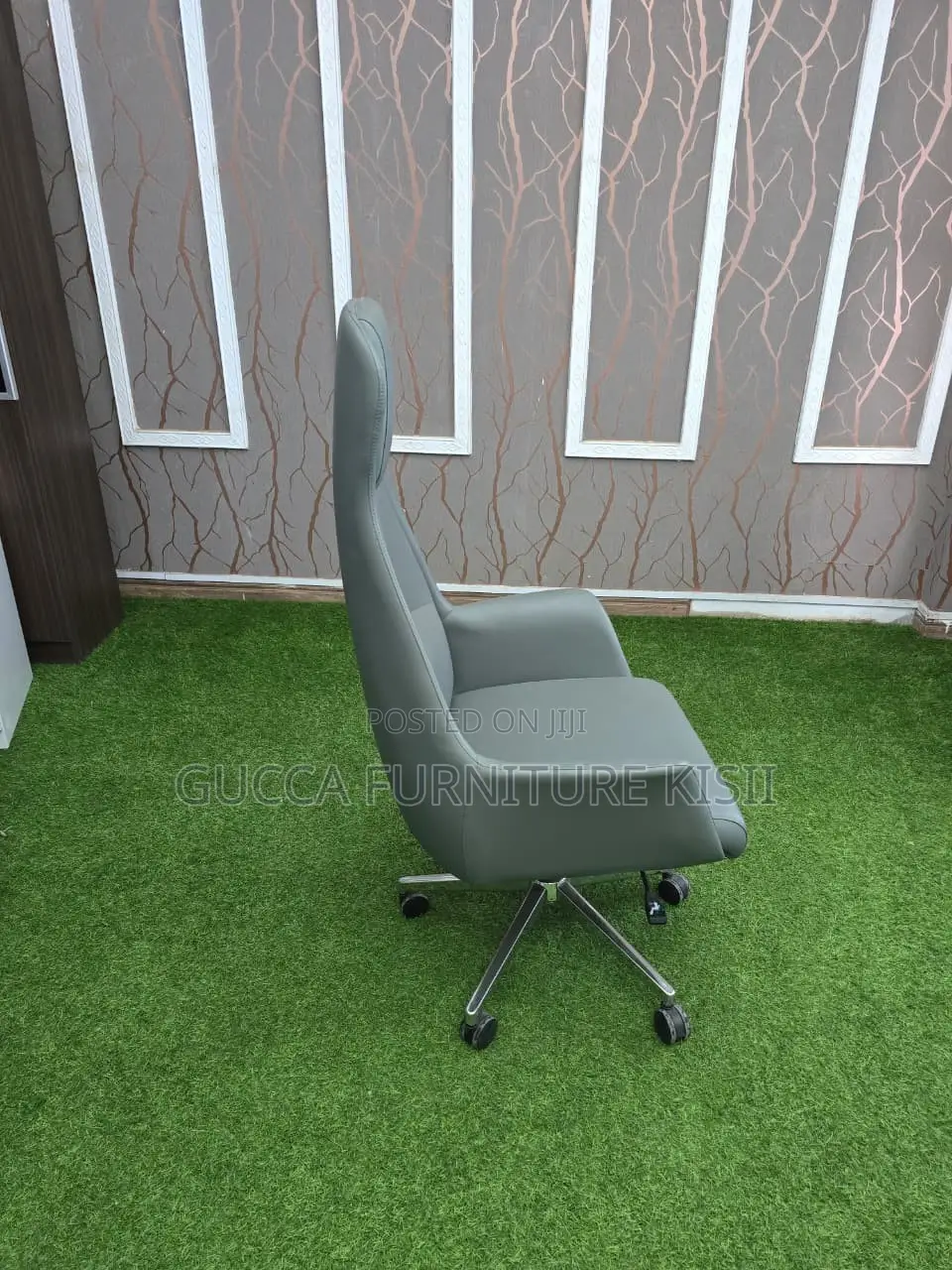 Office Chair; High Back Leather Executive Office Chair