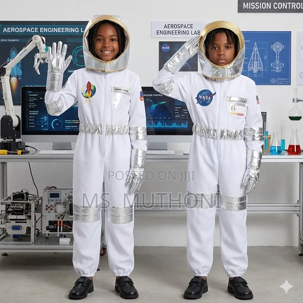 Kids (3-12 Yrs )Space Suit Jumpsuit for Career Day & Cosplay