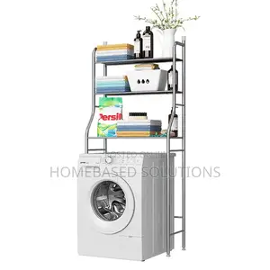 White Washing Machine Rack