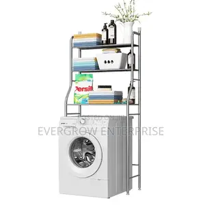 White Washing Machine Rack