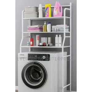 White Washing Machine Rack