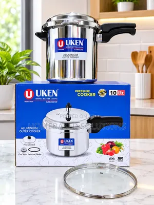 *Uken 7.5litres* Aluminium Pressure Cooker With Extra Gasket