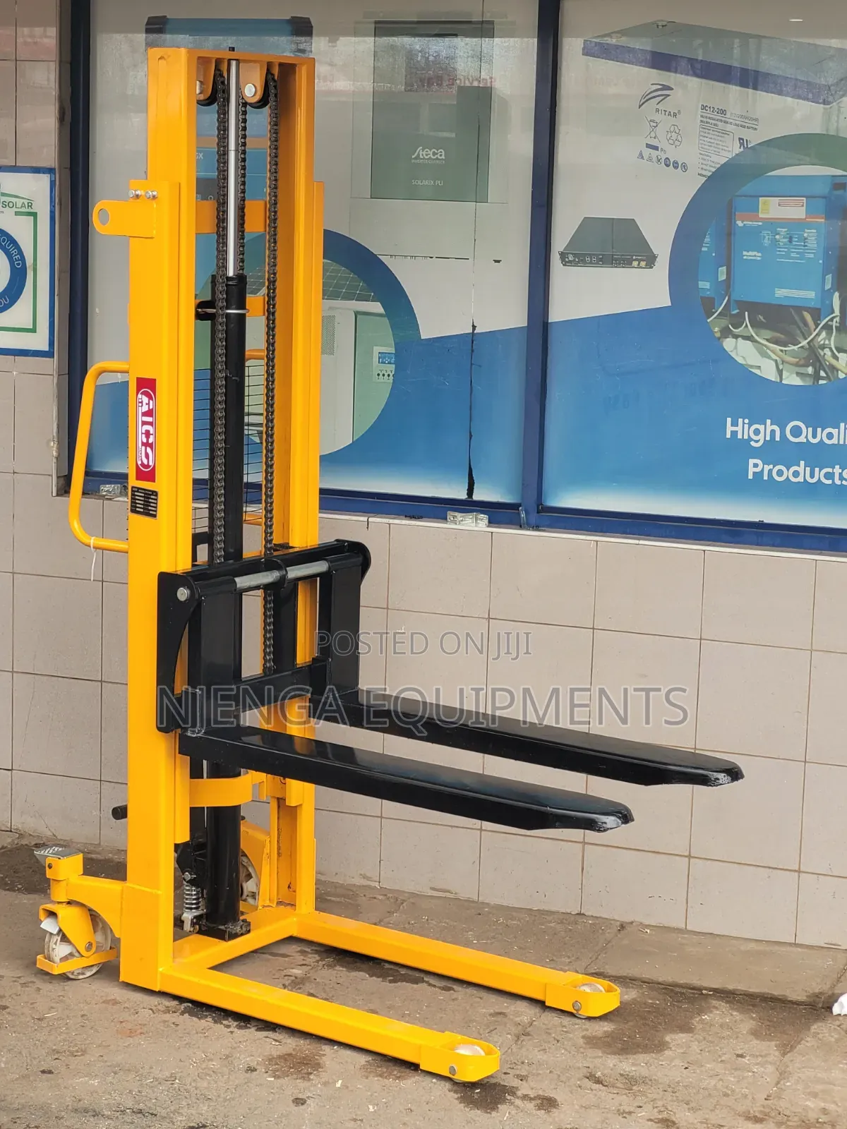 AICO Heavy-Duty Hydraulic Pallet Stacker