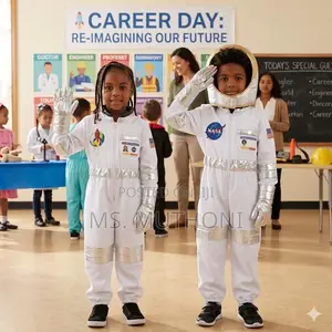 (3-12yrs) Deluxe Kids Rocket Spaceman Full Dressing Suit