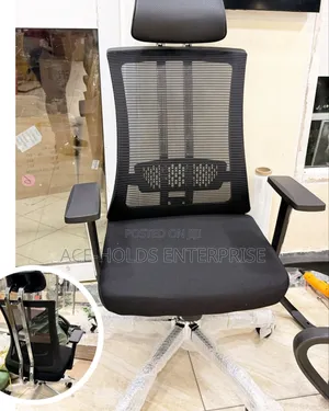 Managerial High-Back Orthopedic Mesh Office Chair – Comfort & Style