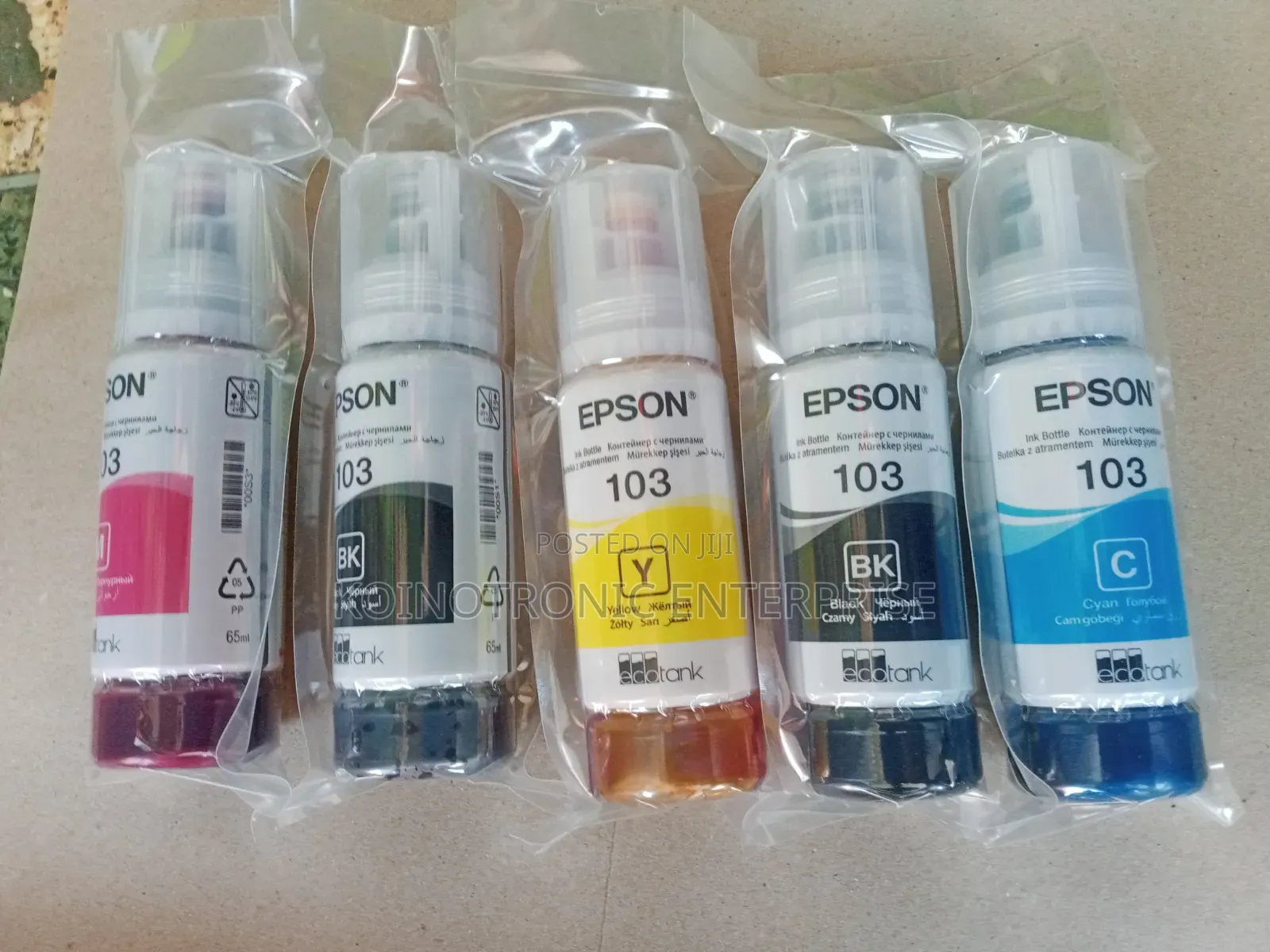 103 GENUINE EPSON INKS for L3350/L3550/L3210