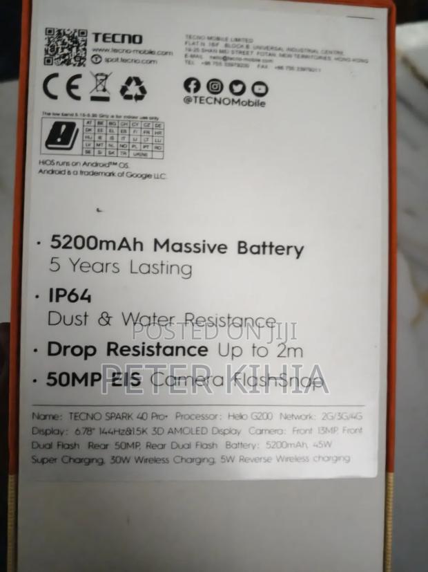 Tecno Spark 40 Pro+ 128 GB Black - thumbnail 2