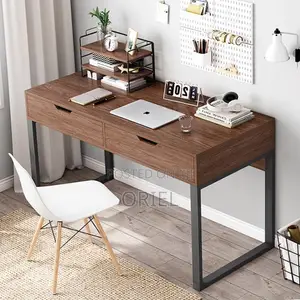 Office Desk : Study Desk With 2 Storage Compartments
