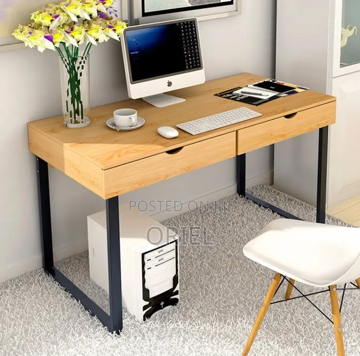 Office Desk : Study Desk With 2 Storage Compartments