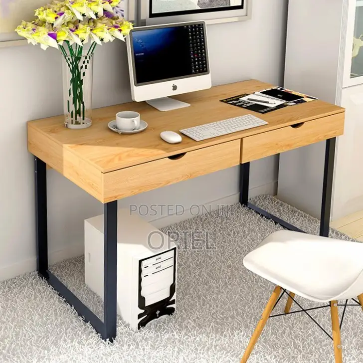 Office Desk : Study Desk With 2 Storage Compartments