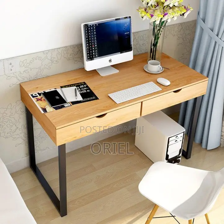 Office Desk : Study Desk With 2 Storage Compartments