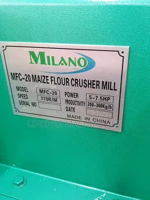 Milano Maize Flour Roller Mill 
-MFC-20 300kg/Hour