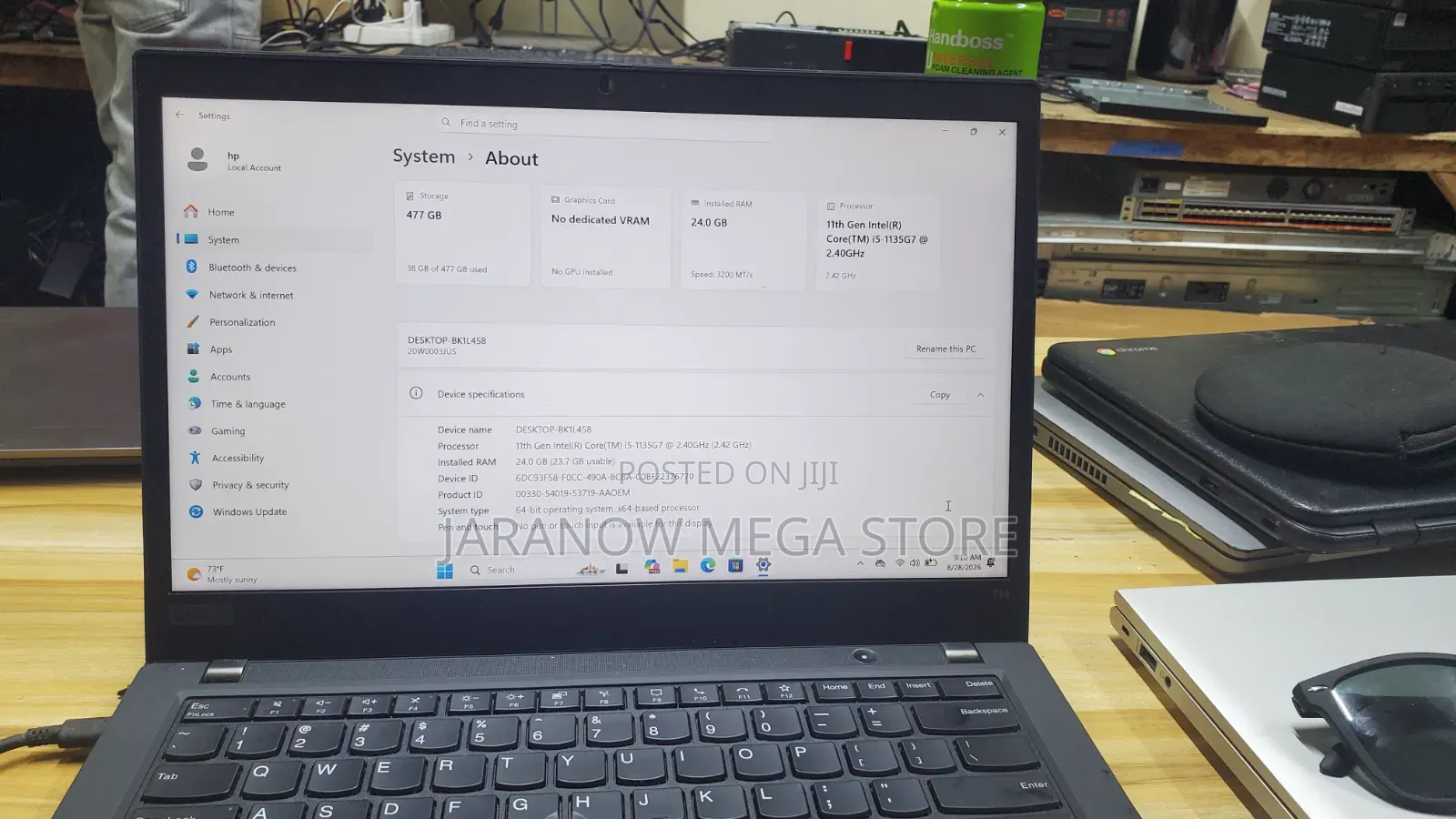 Laptop Lenovo ThinkPad T14 G2 24GB Intel Core i5 SSD 512GB
