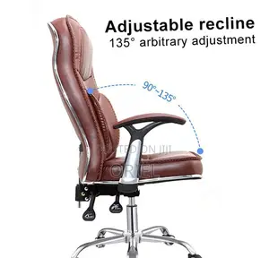 Office Chair: Modern Brown Leather Chair
