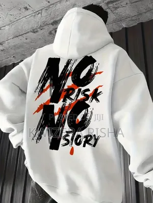 ​LK Signature Graphic Hoodie – "No Risk No Story"