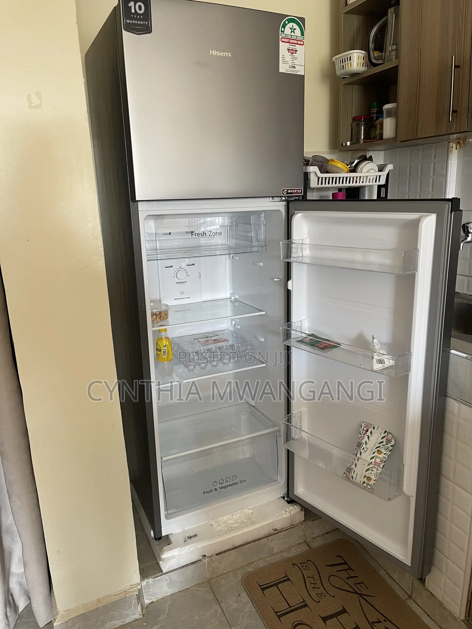 HISENSE FRIDGE 250lires KSH 39,000