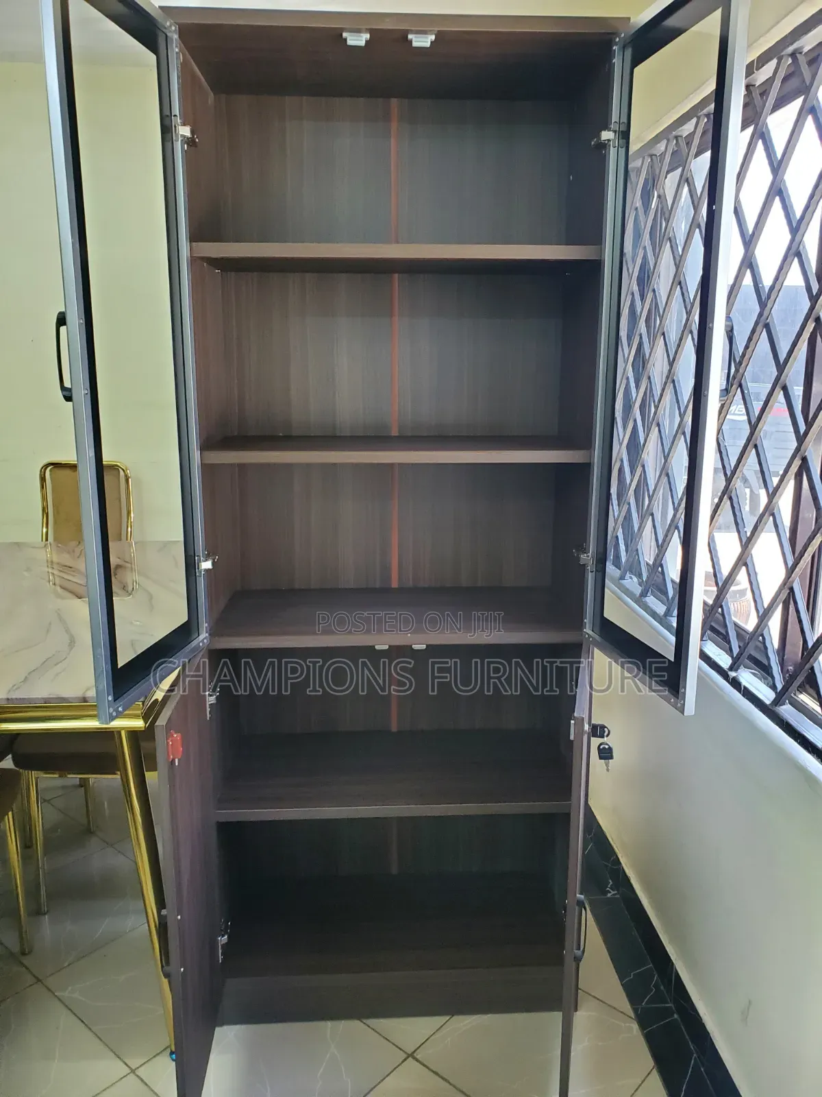 2-Door Glass Display and Cabinet