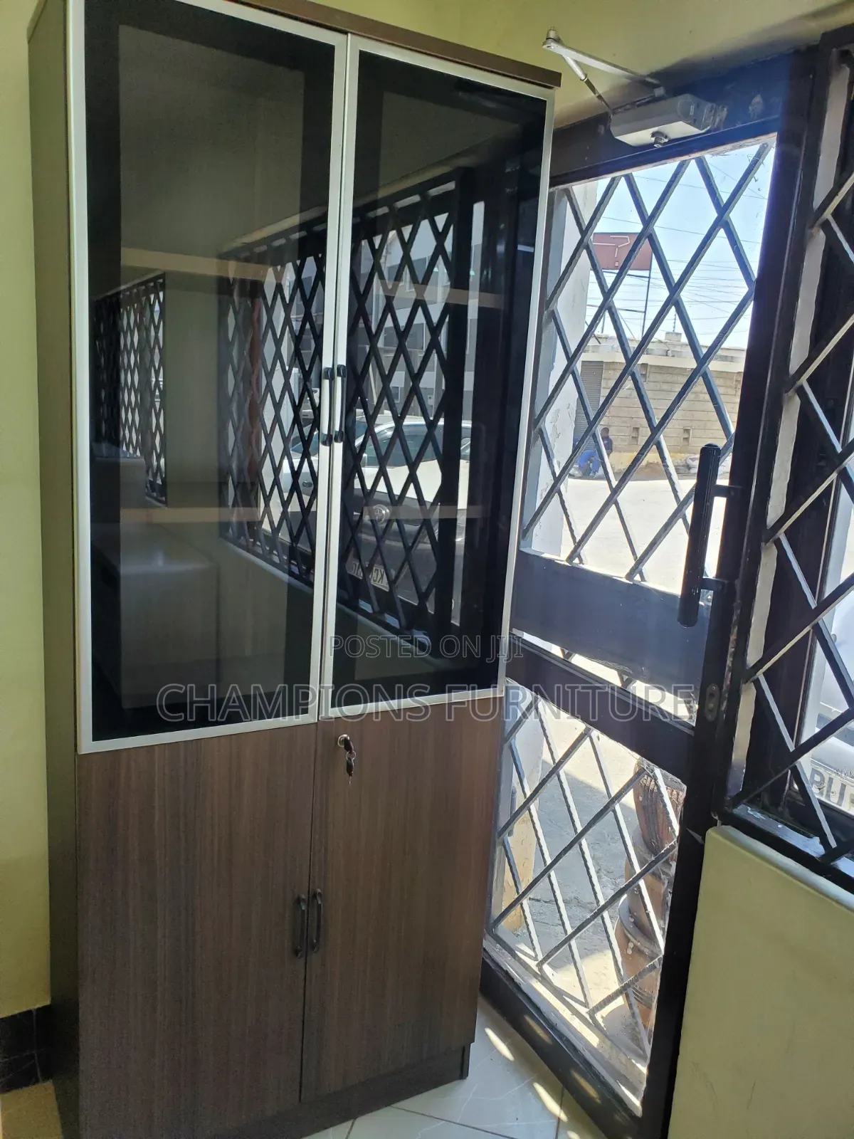 2-Door Glass Display and Cabinet