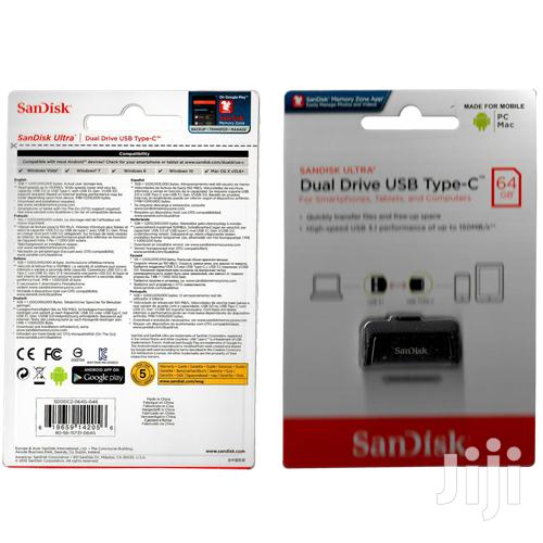 Original 64gb Sandisk Type-c OTG Dual Drive