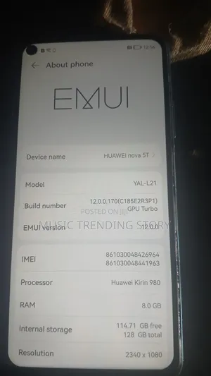 Huawei Nova 5T 128 GB Blue