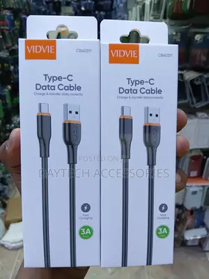 VIDVIE CB4031T Type-C Data Cable & Fast Charging Up to 3A.