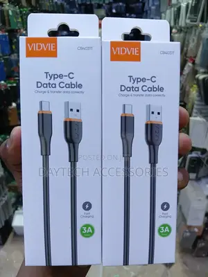 VIDVIE CB4031T Type-C Data Cable & Fast Charging Up to 3A.