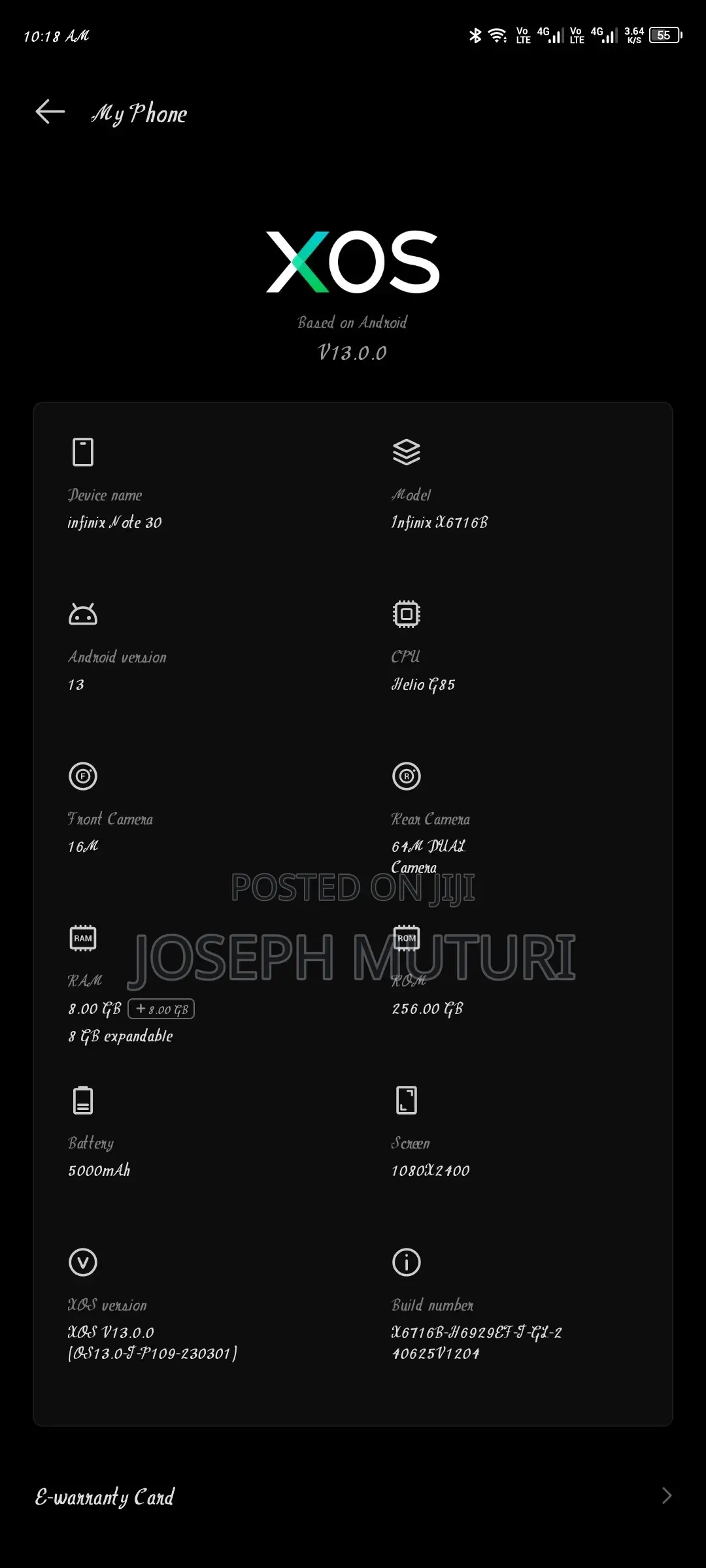 Infinix Note 30 256 GB