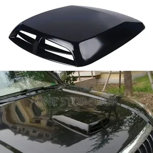 Carbon Fiber Decorative Car Hood Scoop  Airflow Intake Vent Cover
