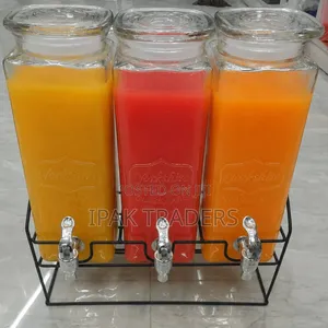 *⏯1.6l Tripple Glass Juice Dispensers