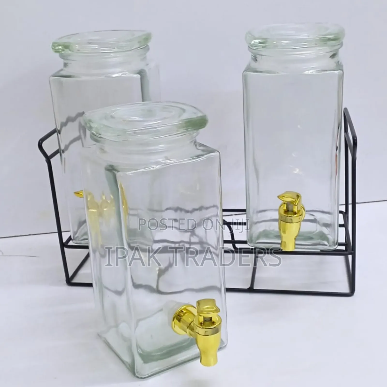 *⏯1.6l Tripple Glass Juice Dispensers