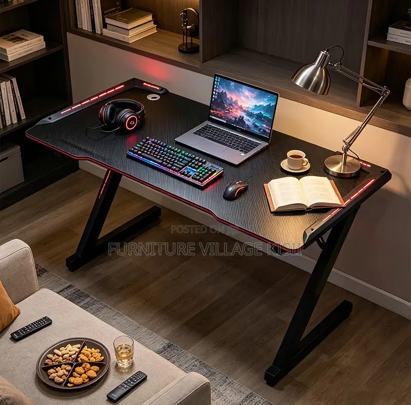 Office Furniture; Gaming Table With LED Light 1400mm