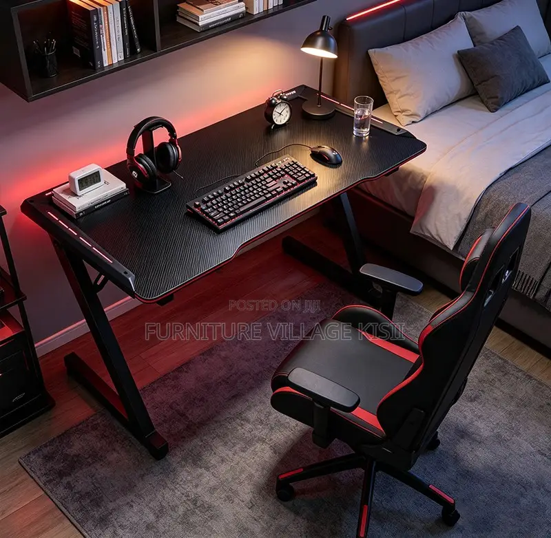 Office Furniture; Gaming Table With LED Light 1400mm