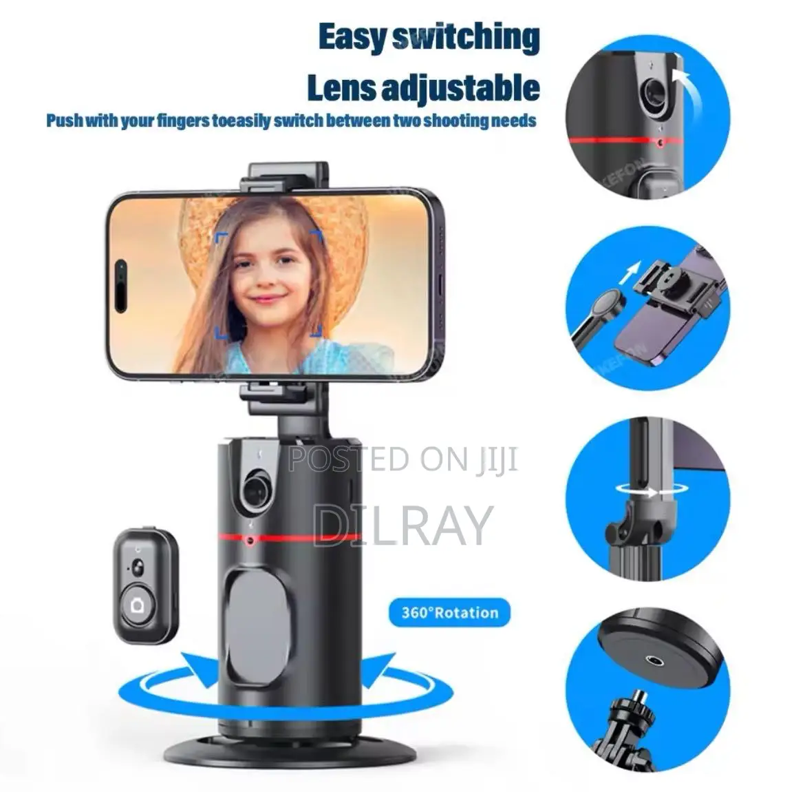 Auto Face Tracking Selfie Stick Tripod