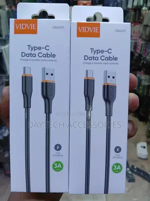 Vidvie Type-C Data Cable for Fast Charging and Data Transfer - 1M
