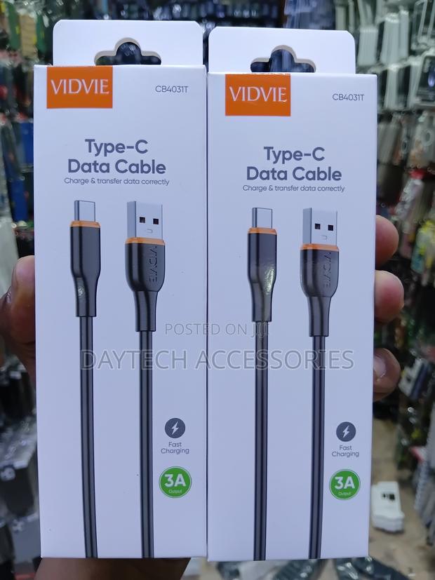 Vidvie Type-C Data Cable for Fast Charging and Data Transfer - 1M - thumbnail 3
