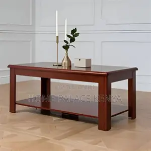 Coffee Table; Modern Mahogany Finish MDF Coffee Table for Home