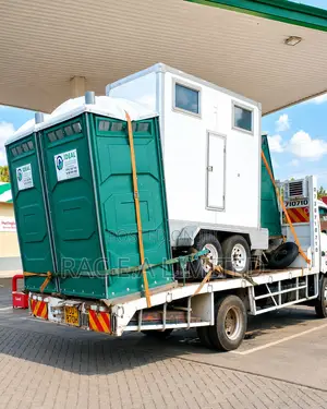 Portable Toilet Towing Transportation